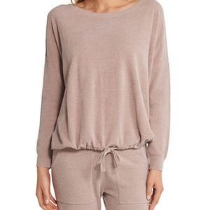 Barefoot Dreams slouchy top Desert Pink